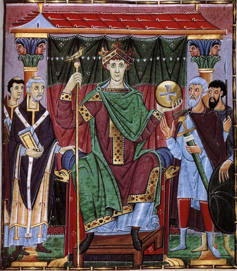 Otto III on the throne